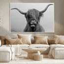 Texas Cow Wall Art Canvas, Texas Longhorn Cattle Canvas by MyGreatCanvas | Canvas Wall Art Prints | Photo Prints & Wall Decor