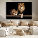 Lion Canvas Wall Art – Majestic Animal Print Artwork for by MyGreatCanvas | Canvas Wall Art Prints | Photo Prints & Wall Decor