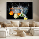Kitchen Wall Art, Kitchen Fruits Art Canvas Print