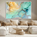 Green Marble Fluid Effect Wall Art Abstract Canvas Wall Art by MyGreatCanvas | Canvas Wall Art Prints | Photo Prints & Wall Decor