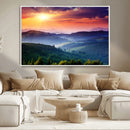 Mountain and Sunset Wall Art Canvas Print by MyGreatCanvas | Canvas Wall Art Prints | Photo Prints & Wall Decor