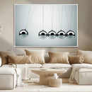 Newton's Cradle Wall Art Canvas Print, Framed Newton Cradle