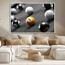 Wall Art Pool Table and Balls Canvas Print by MyGreatCanvas | Canvas Wall Art Prints | Photo Prints & Wall Decor