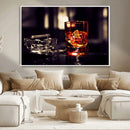 Whiskey and Cigar Canvas – Luxurious Wall Art for Home or