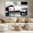 Aces Poker Art Poker Game Wall Art Canvas Print by MyGreatCanvas | Canvas Wall Art Prints | Photo Prints & Wall Decor
