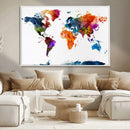 World Map Canvas Print – Detailed Map of the World Wall Art by MyGreatCanvas | Canvas Wall Art Prints | Photo Prints & Wall Decor