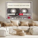 Music Cassette Iconic Wall Art Canvas Print by MyGreatCanvas | Canvas Wall Art Prints | Photo Prints & Wall Decor