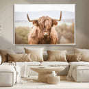 Scottish Serene Highland Cow Canvas Wall Art – Serene