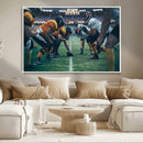 American Football Playing Wall Art Canvas Print by MyGreatCanvas | Canvas Wall Art Prints | Photo Prints & Wall Decor