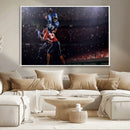 American Football Wall Art Canvas Print, Stadium Sport Wall
