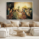 Last Supper Wall Art Canvas Print, Framed Jesus Painting Art