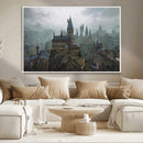 Disney Castle Wall Art Canvas Print, Living Kids Home Room