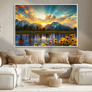 Grand Teton Park Sunrise Wall Art – Vibrant Landscape Canvas by MyGreatCanvas | Canvas Wall Art Prints | Photo Prints & Wall Decor