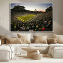 Oregon Stadium Canvas Wall Art - Captivating Game Day Scene