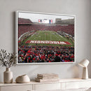 Wisconsin Badgers Team Print Canvas - Madison Camp Randall