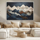 Mountain Wall Art – Modern Geometric Landscape Canvas Print,
