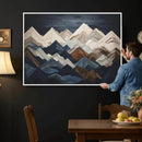 Wood Mountain Wall Art | Mountain Canvas Print Wood Decor | by MyGreatCanvas | Canvas Wall Art Prints | Photo Prints & Wall Decor