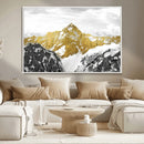 Gold Abstract Mountains Wall Art Print on Canvas, Nature by MyGreatCanvas | Canvas Wall Art Prints | Photo Prints & Wall Decor