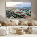 Old Trafford Manchester United Stadium Wall Art Canvas Print