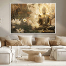 Zen Buddha Wall Art Canvas Print | Peaceful Meditation Decor