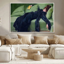 Decadent Girl by Ramon Casas Wall Art Canvas Print, Framed