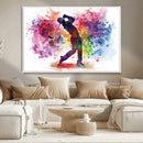 Colorful Golfer Swing Wall Art Canvas Print - Ready to Hang, by MyGreatCanvas | Canvas Wall Art Prints | Photo Prints & Wall Decor