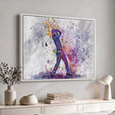 Watercolor Golf Swing Wall Art Canvas Print | Vibrant