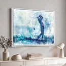 Golf Swing Wall Art Canvas Print - Sports-Inspired