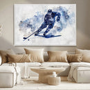 Hockey Player Wall Art Canvas Print - Sports-Inspired