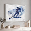 Hockey Player Wall Art Canvas Print - Sports-Inspired