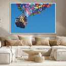 Carl Fredricksen, Up Movie Wall Art, Balloons Wall Art, Air