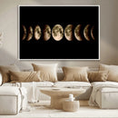 Phases of the Moon Wall Art | Canvas Print for Modern Wall by MyGreatCanvas | Canvas Wall Art Prints | Photo Prints & Wall Decor