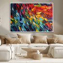 Vibrant Abstract Leaf Wall Art Canvas Print | Bold Colorful by MyGreatCanvas | Canvas Wall Art Prints | Photo Prints & Wall Decor