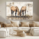 Vintage Horses Wall Art | Ready to Hang and Framed Triptych by MyGreatCanvas | Canvas Wall Art Prints | Photo Prints & Wall Decor