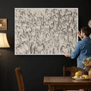 Abstract Horse Sketch Wall Art | Ready to Hang and Framed |