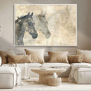 Abstract Horse Canvas Print | Modern Farmhouse Wall Art |