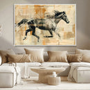 Chines Style Running Horse Western Wall Art | Farmhouse Wall