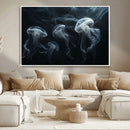 Jellyfish Wall Art Canvas Print, Elegant Wall Decor