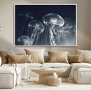 Jellyfish Wall Art Canvas Print, Modern Abstract Jellyfish