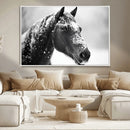 Horse Canvas Print - Winter Horse Snow Wall Art Canvas Print