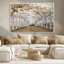 Forest Grove Wall Art | Serene Pathway Canvas Print | Ready