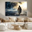 Jesus Walking Water Wall Art – Inspirational Christian