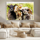 Curious Cows Farmhouse Wall Art | Ready to Hang and Framed