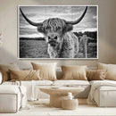Scottish Highland Cow Canvas Wall Art Farmhouse Decor, by MyGreatCanvas | Canvas Wall Art Prints | Photo Prints & Wall Decor
