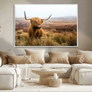 Scottish Highland Cow Wall Art Canvas Print | Ready to Hang by MyGreatCanvas | Canvas Wall Art Prints | Photo Prints & Wall Decor