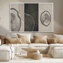 Minimalist Tree Rings Wall Art | Modern Abstract Canvas