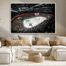 Vaudoise Lausanne Ice Hockey Arena Stadium Wall Art Canvas,