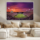 East Carolina University Pirates Football Print Canvas-