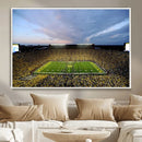 Michigan Stadium Wall Art Canvas Print, Vibrant Game Day by MyGreatCanvas | Canvas Wall Art Prints | Photo Prints & Wall Decor