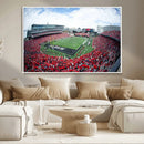 Cincinnati Bearcats Football Team Print - Nippert Stadium Wall Art Canvas Print